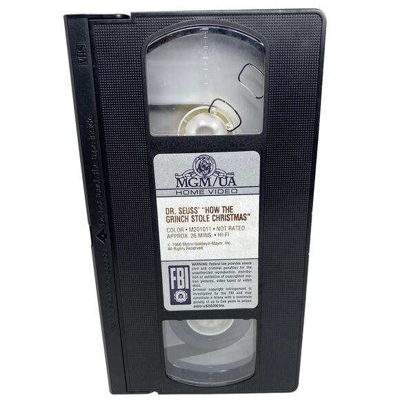 Dr. Seuss How The Grinch Stole Christmas VHS Narrated by Boris Karioff - Picture 2 of 6